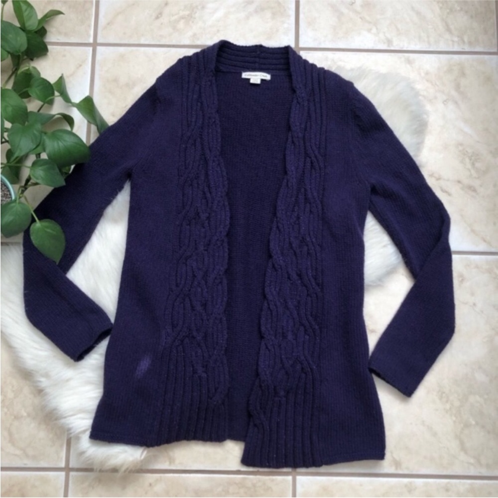 Coldwater Creek Metallic Knot Cardigan